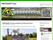 Tablet Screenshot of blog.prestavert.fr